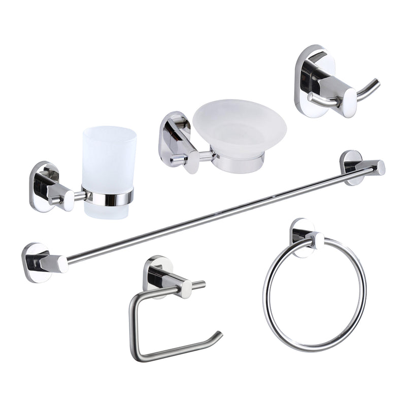 Modern Luxury Bathroom Accessories Complete Set | SUS 304 | 6 Pieces | BA4000