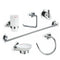 Modern Luxury Bathroom Accessories Complete Set | BRASS | 6 Pieces | B5000