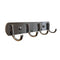 Bathroom Coat Clothes Robe Towel Rail/Rack with 4 Hooks Wall Mount Chrome Plated Stainless Steel