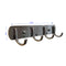 Bathroom Coat Clothes Robe Towel Rail/Rack with 4 Hooks Wall Mount Chrome Plated Stainless Steel