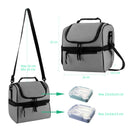 Dual Compartment Lunch Bag - 26x21x28cm